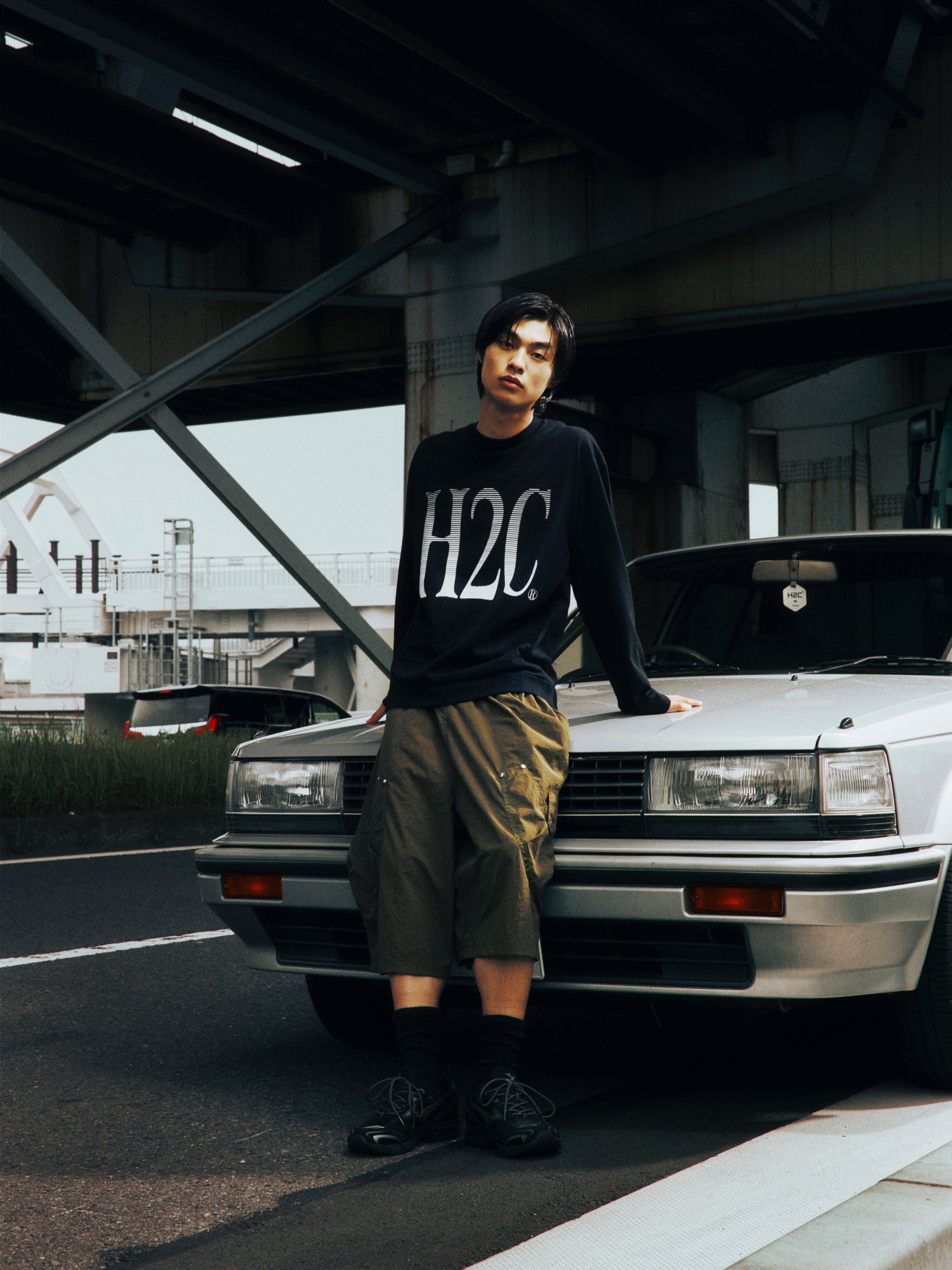 [DNSR] Lettering long sleeve /追跡付 Porter Robinson air2earth gradient long sleeve
